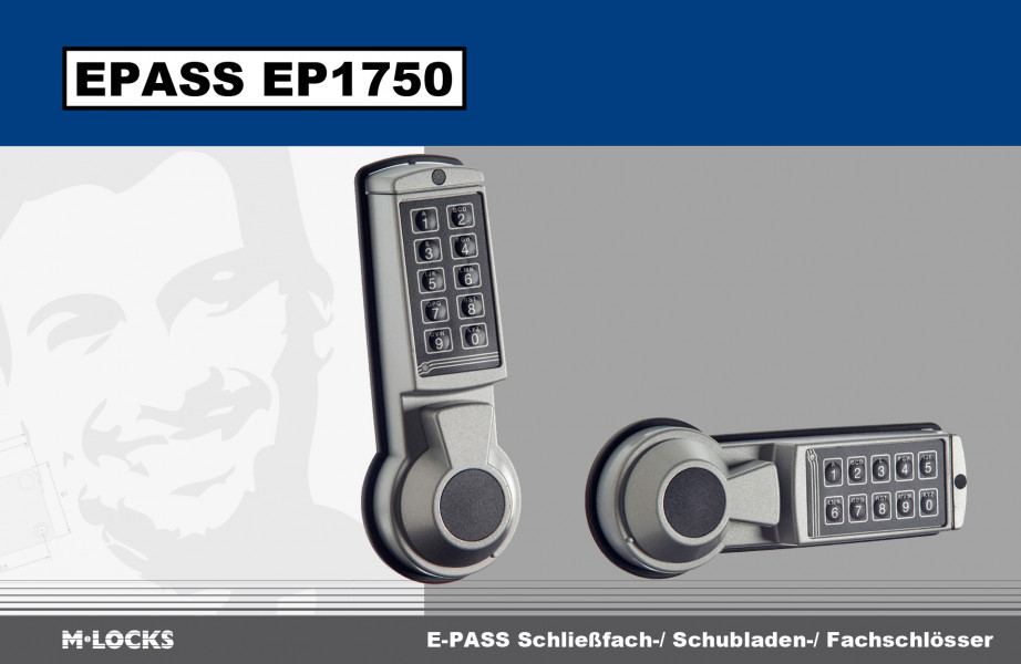 M-LOCKS EP1750 E-PASS - Schubladen-/ Schließfachschloss