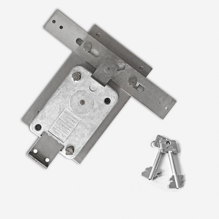 STUV by Wittkopp 4.19.9205.3 - CABLOX Tresorschloss VDS Klasse I (1), 60mm Schlüssel, auf Montageplatte, gekröpfter Stahl Riegel und Basküle