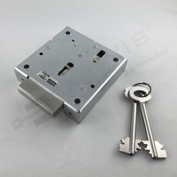 dormakaba 72081 Curator 80 mit Schlüssel 90mm Messing