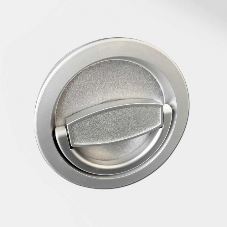 CARL WITTKOPP Metall Klappgriff Mod. PREMIUM DH □ 8mm Vierkant Welle, ca. 65mm Nutzlänge (59 + 6) - Vollmetallgriff für Waffenschrank oder Tresor - Griff zum Austausch