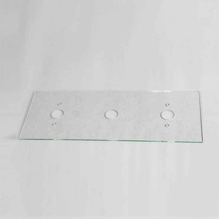 Wertheim Glasplatte für Notverriegelung / Hartglasplatte zur Instandsetzung der Serien CWS / DWS / EWS / CWT / DWT / EWT