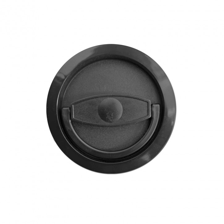 Standard- Klappgriff schwarz □ 8 mm Vierkant Welle, ca. 78mm Nutzlänge - kürzbar, für Waffenschrank oder Tresor - Griff zum Austausch