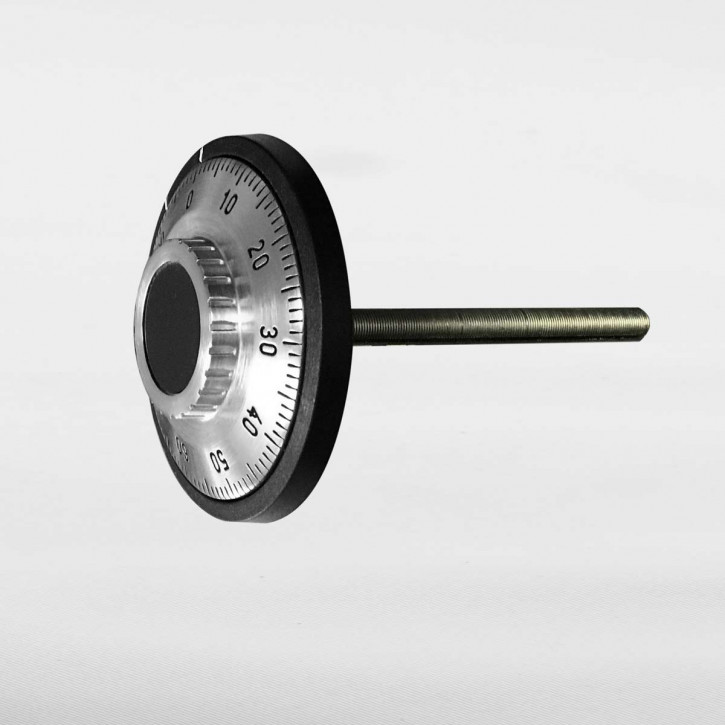LA GARD 1775 -flache Bauweise- Zahlenknopfgarnitur Drehknopf mit Spindel 102 mm