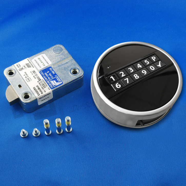 M-Locks Set5-3 Elektronikschloss Rotobolt Swingbolt Tresorschloss EM2020/ EM2050 + Echo schwarz