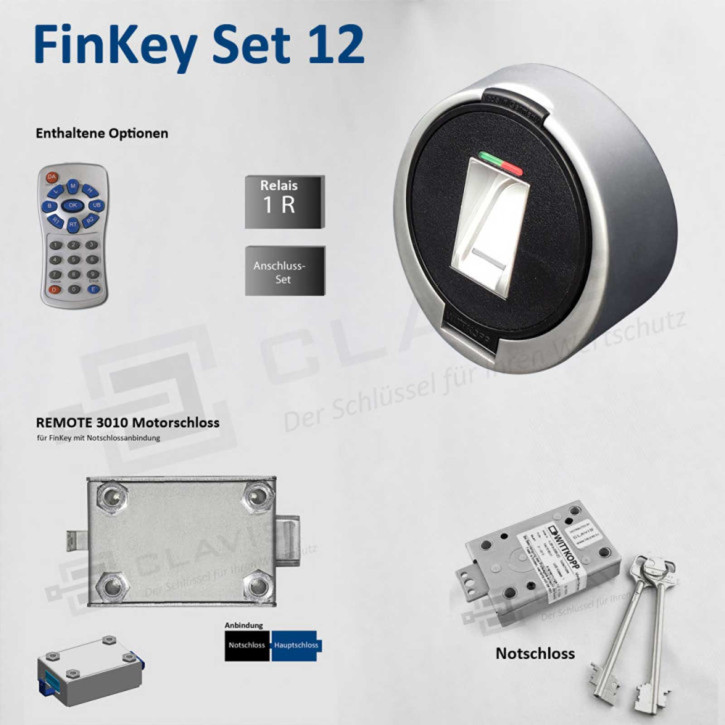 Carl WITTKOPP FinKey Set 12 (2026/ohne VdS-Zertifizierung) Fingerprint biometrisches Tresorschloss Fingerabdruck Carl WITTKOPP FinKey Set 12 (2026/ohne VdS-Zertifizierung) Fingerprint biometrisches Tresorschloss Fingerabdruck