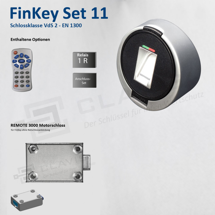 Carl Wittkopp FinKey Set 11 Fingerprint biometrisches Tresorschloss Fingerabdruck, Cawi