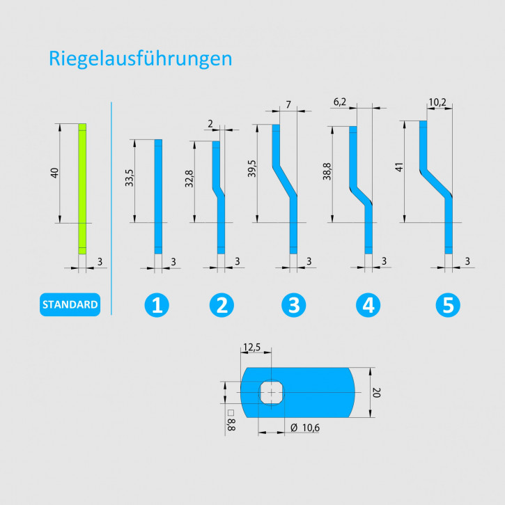 Carl WITTKOPP SmartCam optionaler Riegel / Ersatzteil