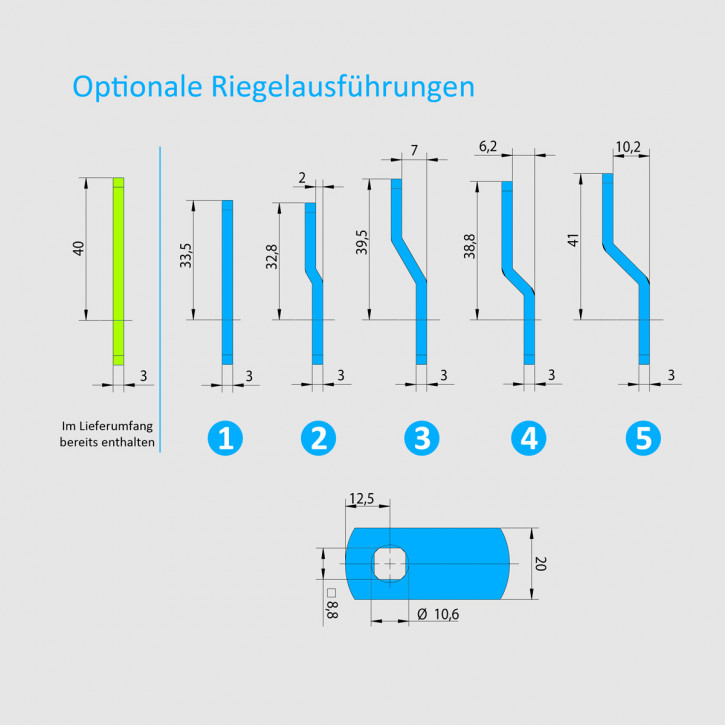 Carl Wittkopp SmartCam optionaler Riegel als Ersatzteil