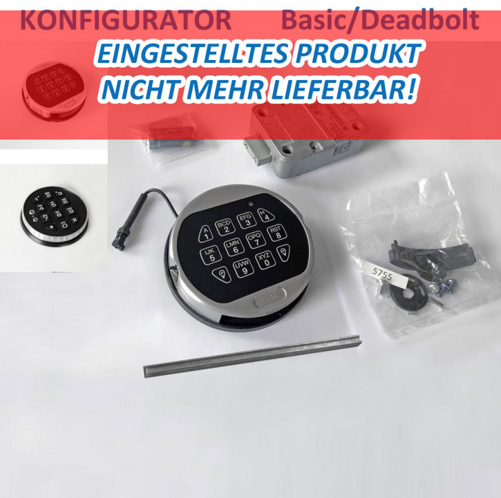 Komplettset LA GARD 3740M mit 5750 Deadbolt Basic Elektronikschloss VDS Klasse 2 B Tresorschloss - EINGESTELLT !! nur geringe Restbestände !!