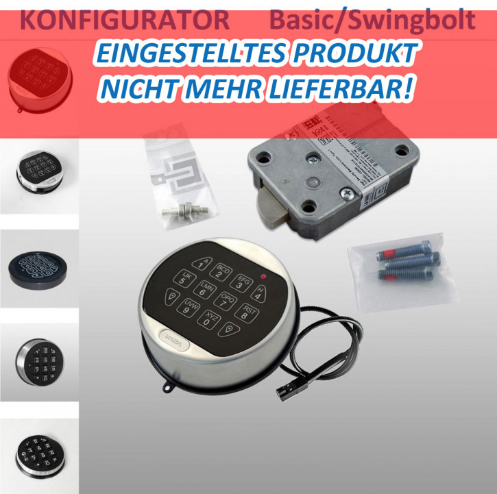 Komplettset LA GARD 4200M Swingbolt Basic Elektronikschloss VDS Klasse 2 B Tresorschloss  -EINGESTELLT - NICHT MEHR LIEFERBAR!!! NUR INFO!!