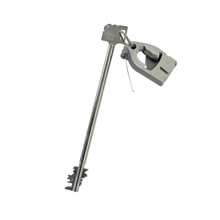 Zuhaltungssatz + Notschlüssel 210mm lang =  neue Schließung für 82132 dormakaba Mauer B90 / B30 / Code Combi  B - (KEINE Einsendung erforderlich). Zuhaltungssatz + Notschlüssel 210mm lang =  neue Schließung für 82132 dormakaba Mauer B90 / B30 / Code Combi  B - (KEINE Einsendung erforderlich).