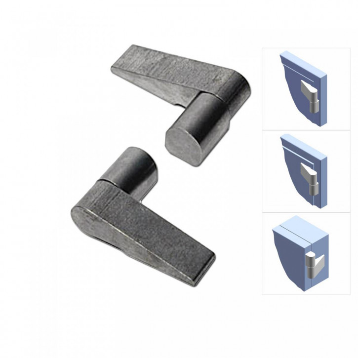 Relino 71 - Tresortürband, dorma 86023/0001 hochwertiges Standard- Lappenband dormakaba Kaba Mauer