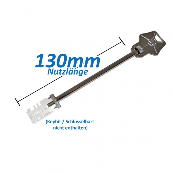 RKL Schlüsselschaft 130 mm Rosengrens Schweden Gunnebo für Keybits/ Schraubbärte