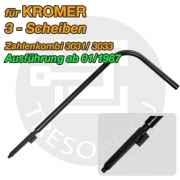 KROMER Umstellaktivator Stahl Umstellschlüssel 135mm für 3 Scheiben- Zahlenkombination 3031/3033 - Schlösser ab 01/1987