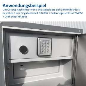 M-LOCKS Drehknopf HA2666 für Drehriegelschloss und Hakenfallenschloss und Sonderlösungen