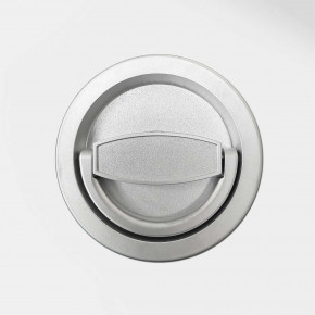 CARL WITTKOPP Metall Klappgriff Mod. PREMIUM DH □ 8mm Vierkant Welle, ca. 65mm Nutzlänge (59 + 6) - Vollmetallgriff für Waffenschrank oder Tresor - Griff zum Austausch