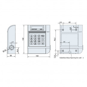 Gator DF Eingabeeinheit passend für Systeme 3000/ 5000/ 6000/ CAWI Carl Wittkopp Tastatur