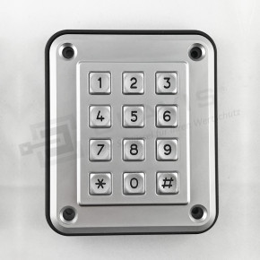 M-LOCKS DT2006 Tastatur IP 67 / IK 10 Eingabeeinheit Aussenbereich Außenanwendungen, schwere Metallausführung / Vandalismusschutz