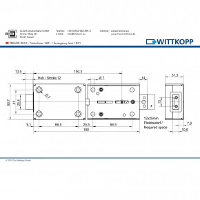 Carl WITTKOPP PRIMOR 3000/3010/3011 KOMPLETTSET - Elektronikschloss Motorschloss mit/ohne Notschloss, bestehend aus Einzelkomponenten: