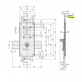 STUV / Wittkopp Riegelwerk  4.19.0087.3 / V41900873 / passend für Swingbolt- / Schwenkriegelschloss, Motorschloss, Deadbolt- / Drehriegelschloss