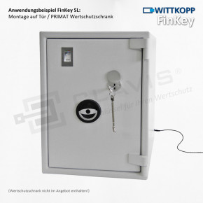 Carl WITTKOPP FinKey Set 5 Fingerprint biometrisches Tresorschloss Fingerabdruck, 