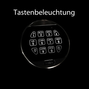 LA GARD 5715 Eingabeeinheit 82864 - beleuchtete Tastatur feststehend - für Swingbolt Basic (aktuellstes Modell) EINGESTELLT - NUR GERINGE RESTBESTÄNDE !