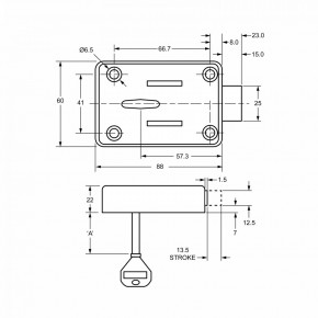 LOWE & FLETCHER 3007 Tresorschloss / L&F  / EURO LOCKS inkl. 2 Schlüssel 120 mm VdS Klasse 1 EN 1300 A / SONDERPREIS !