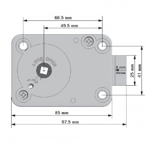 M-LOCKS ML6740 mechanisches Zahlenkombinationsschloss ZK