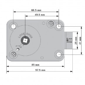 M-Locks ML6740 mechanisches Zahlenkombinationsschloss ZK