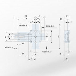 Wittkopp Riegelwerk 7617 / Verschluss 4-seitig / 20 mm Hub / 1 Schlossposition / EN 1143-1 bis Grad I